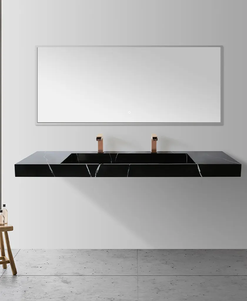 KingKonree luxury pedestal sink wall mount design for bathroom 2