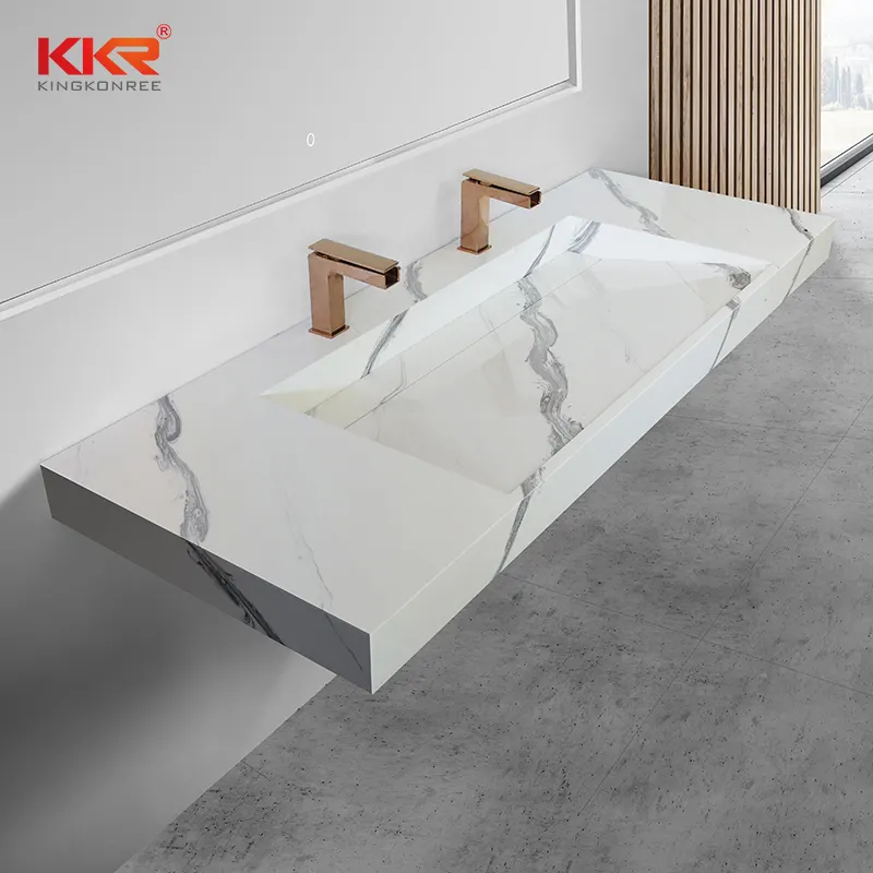 KingKonree european black wall hung sink customized for toilet 1