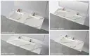 KingKonree double wall mounted corner basin design for hotel 4