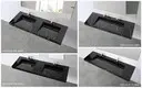 KingKonree square modern wall hung sink sink for hotel 4