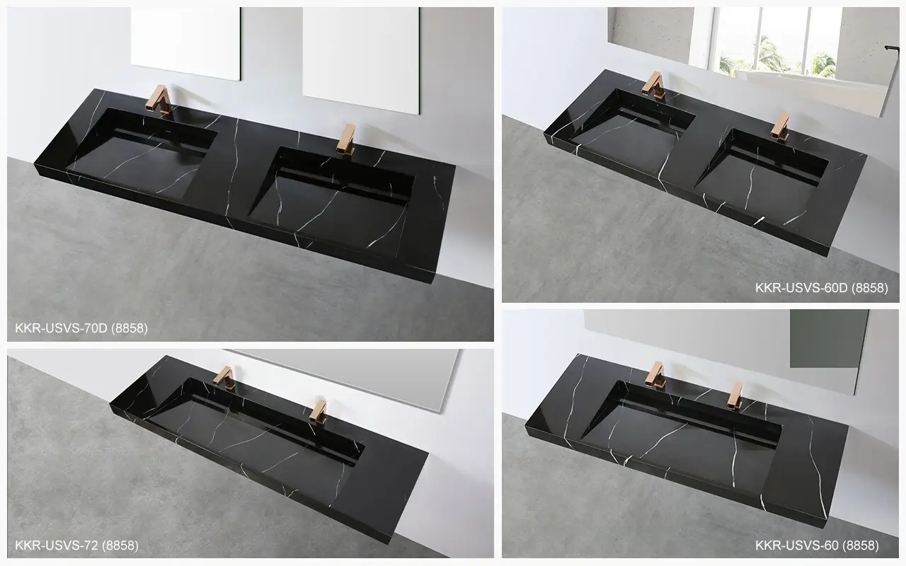 KingKonree wall hung toilet and basin set sink for bathroom 4