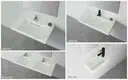 KingKonree rectangular wall hung basin design for toilet 4