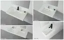 KingKonree 450mm wall hung basin manufacturer for toilet 4