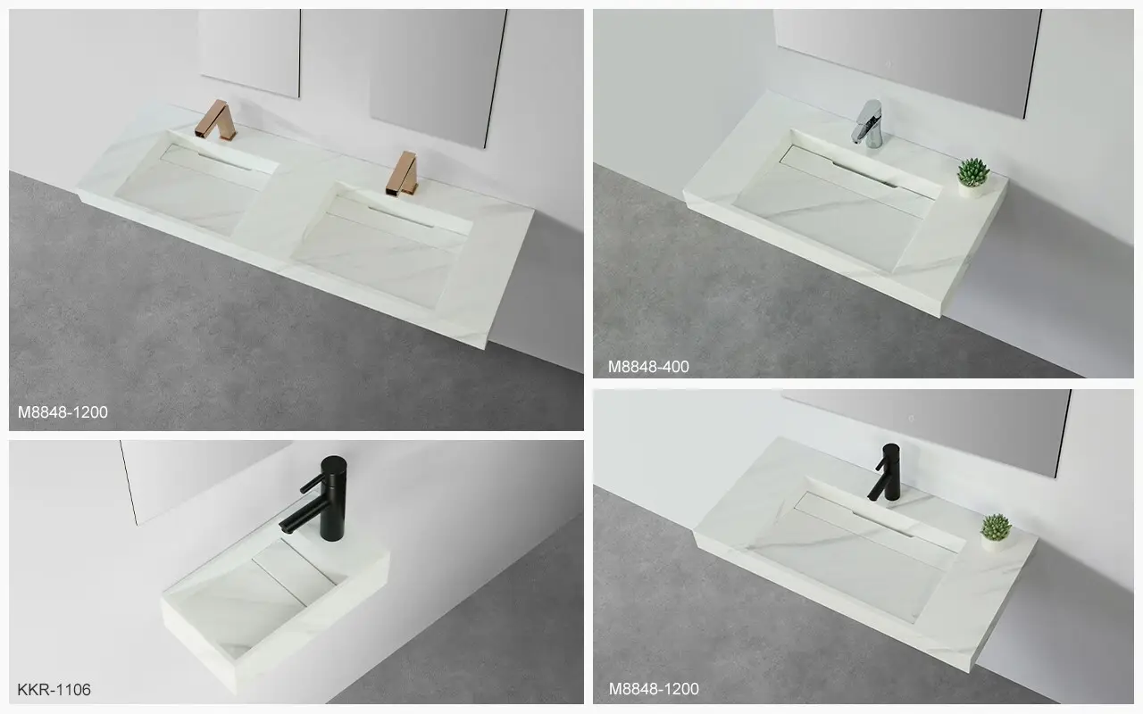 solid wall mount vintage sink supplier for bathroom 4