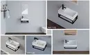 KingKonree wall mounted basin with towel rail supplier for bathroom 4