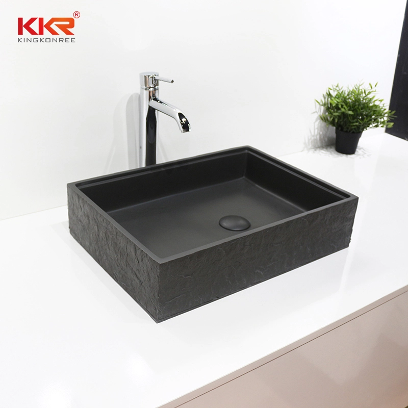 Évier de collection sombre personnalisé de petite taille au-dessus des modèles de lavabo pour salle à manger, salle de bains, hôtel 1