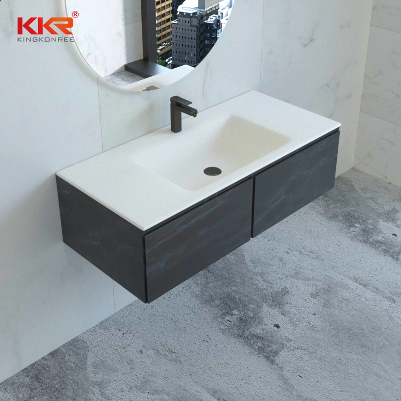 Lavabo Muurschildering Solid Surface Gootsteen Enkele Wastafel Wastafels Kunststenen Badkamer Wastafel 1