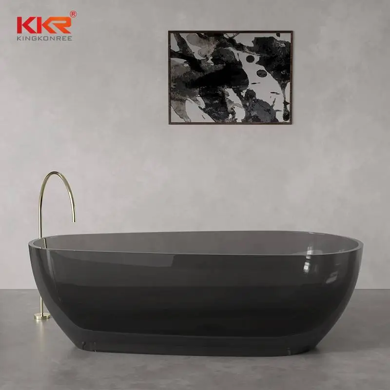 Fünf Sterne Hotel Standard ovale transparente Acrylbadewanne KKR-B001 1