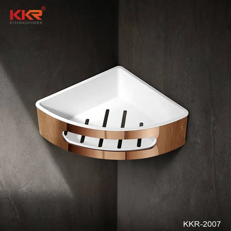 Bathroom Accessories Sanitary Fixtures Metal Wall Mounted Storage Basket 1