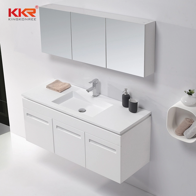 Soluções de espaço multifuncional Marmário de espelho de banheiro multifuncional KKR-756CH-M 1