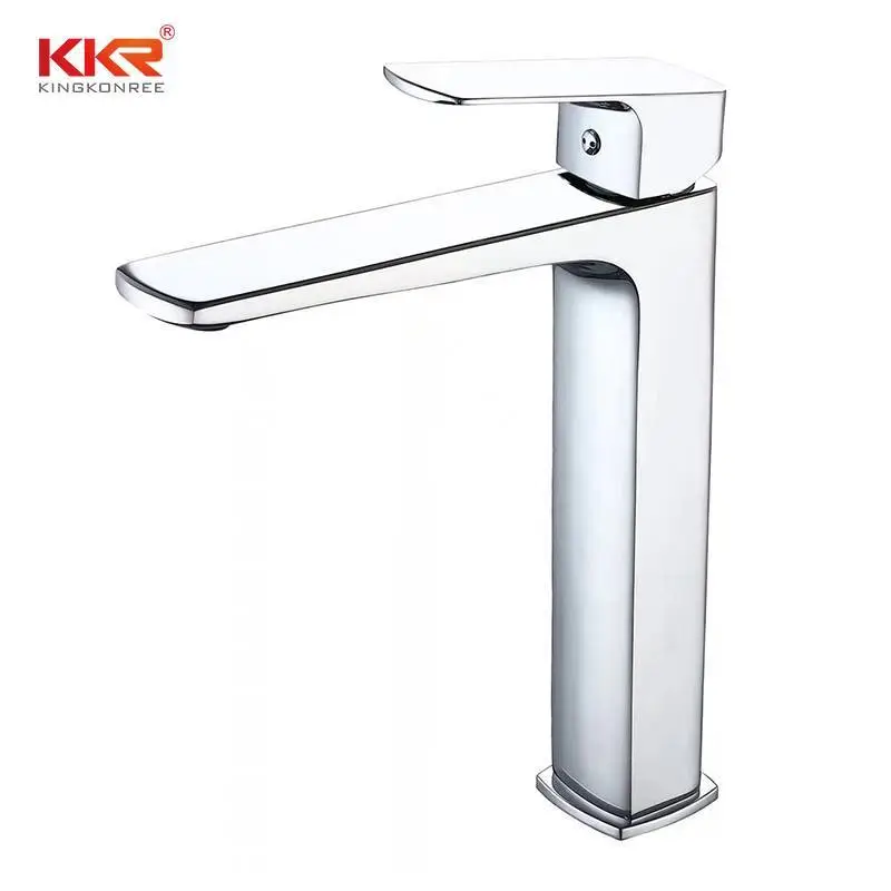 Einhand-Badezimmerarmatur für Waschbecken, Edelstahl 304, Messing, modern 1