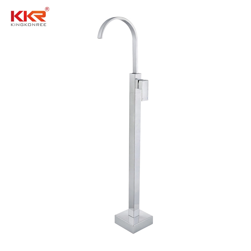 Elegante grifo de lavabo independiente Elegancia de latón macizo para baños modernos KKR-FT2005 1