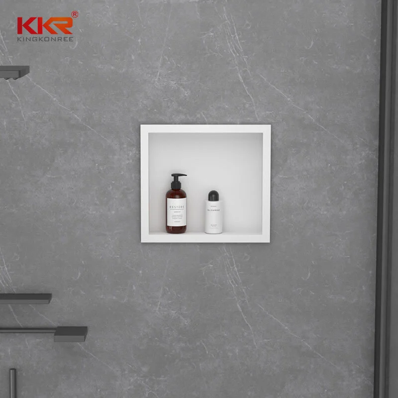 Built-in Wall Storage Racks Shelf Solid surface Bathroom Shower Niche 1