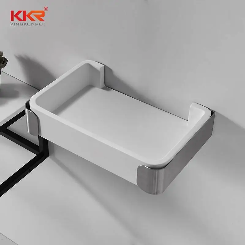 Accessoires de salle de bain Étagères de salle de bain en surface solide KKR-1077 1