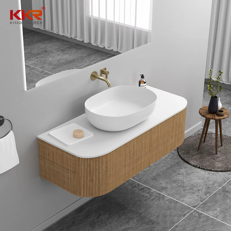 Nuevo diseño de baño del hotel, lavabo impermeable de pared, mueble de lavabo, lavabo de tocador 1