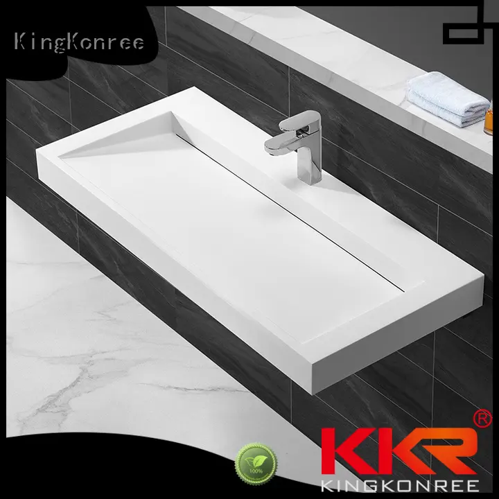Hot wall mounted bathroom basin acrylic KingKonree Brand 1