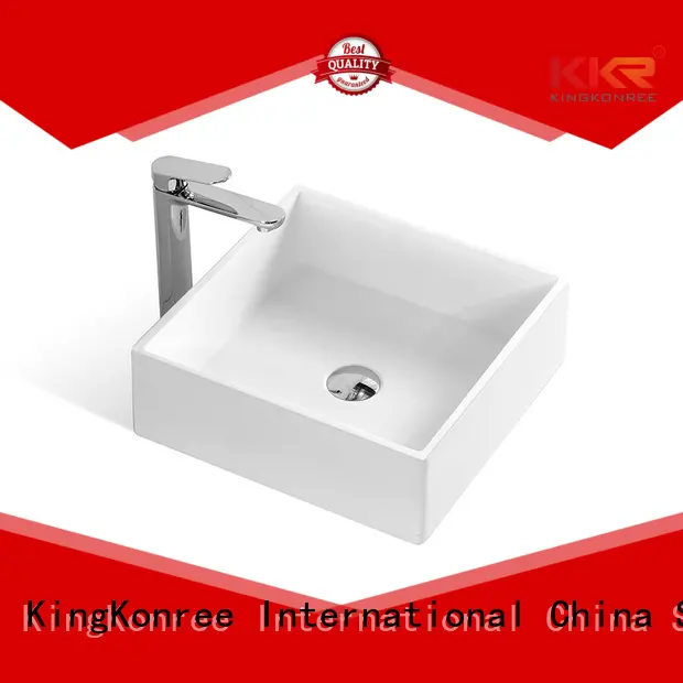 stone rectangle egg above counter basins surface KingKonree 1