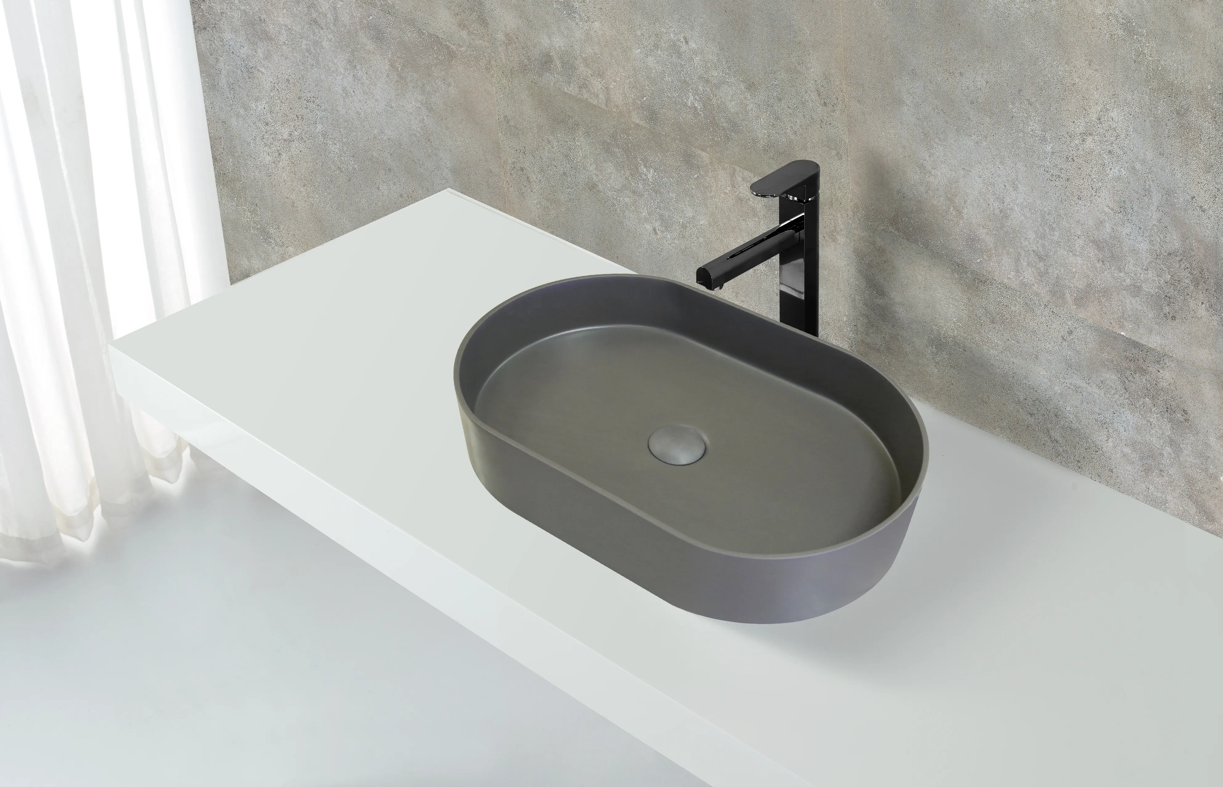 oval above counter basin artificial quality KingKonree Brand company 2