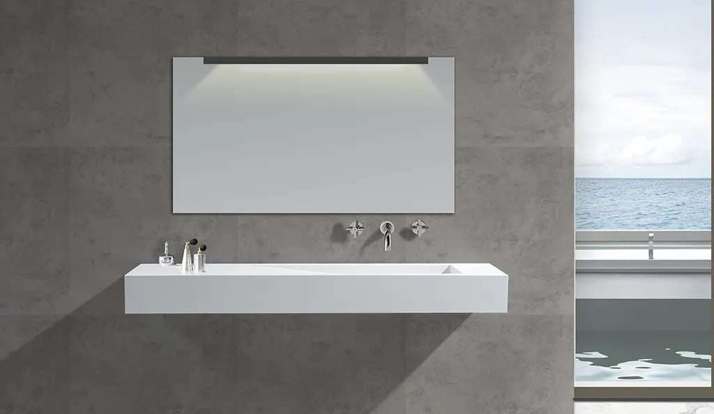 wall mounted bathroom basin marble wash KingKonree Brand 2