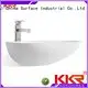 basin acyrlic ware solid oval above counter basin KingKonree Brand 1