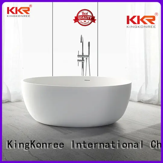 Wholesale ellipse solid surface bathtub KingKonree Brand 1