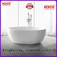 Wholesale ellipse solid surface bathtub KingKonree Brand 1