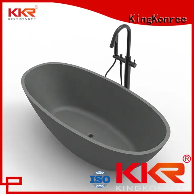 freestanding Solid Surface Freestanding Bathtub selling standing KingKonree Brand 1