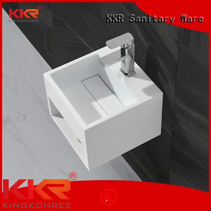 wall-hung unique KingKonree Brand wall mounted bathroom basin factory 1