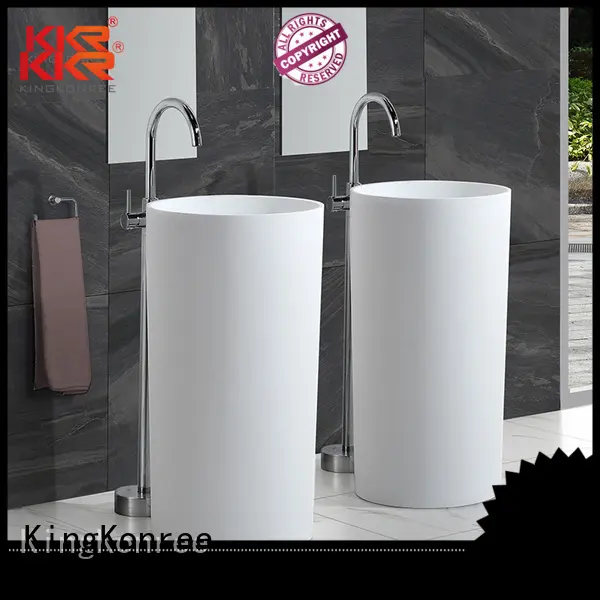surface fancy freestanding basin square white KingKonree company 1