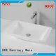 Hot stone above counter basins rectangle countertop KingKonree Brand 1