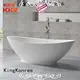 resin shelves b009 KingKonree Brand solid surface bathtub 1