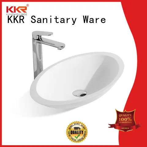 white vanity basins above counter resin for room KingKonree 1