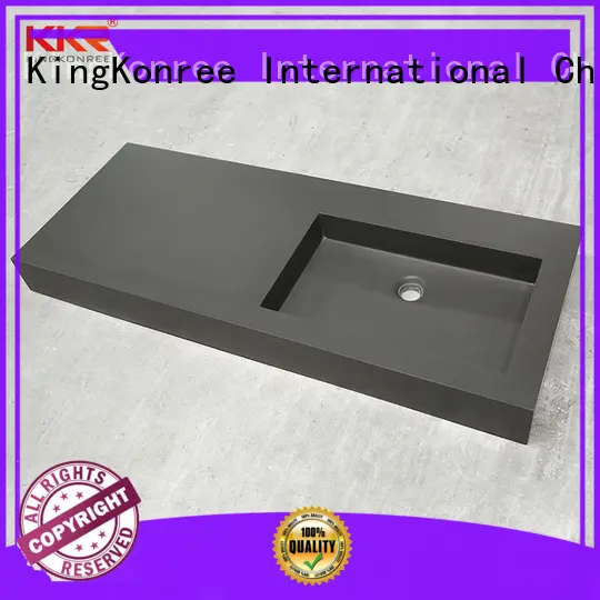 sanitary ware rectangular wash basin white for bathroom KingKonree 1