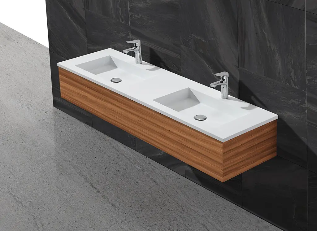 dark basin vanity cabinet supplier for bathroom 2