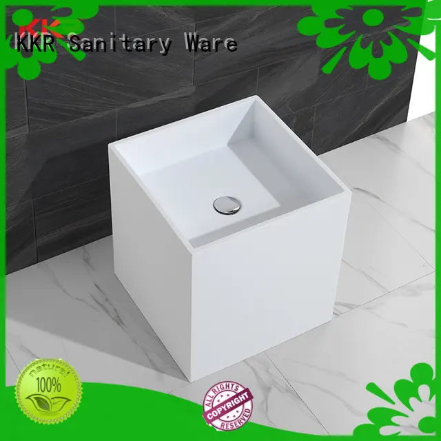 KingKonree rectangle freestanding vanity basins coat for hotel 1