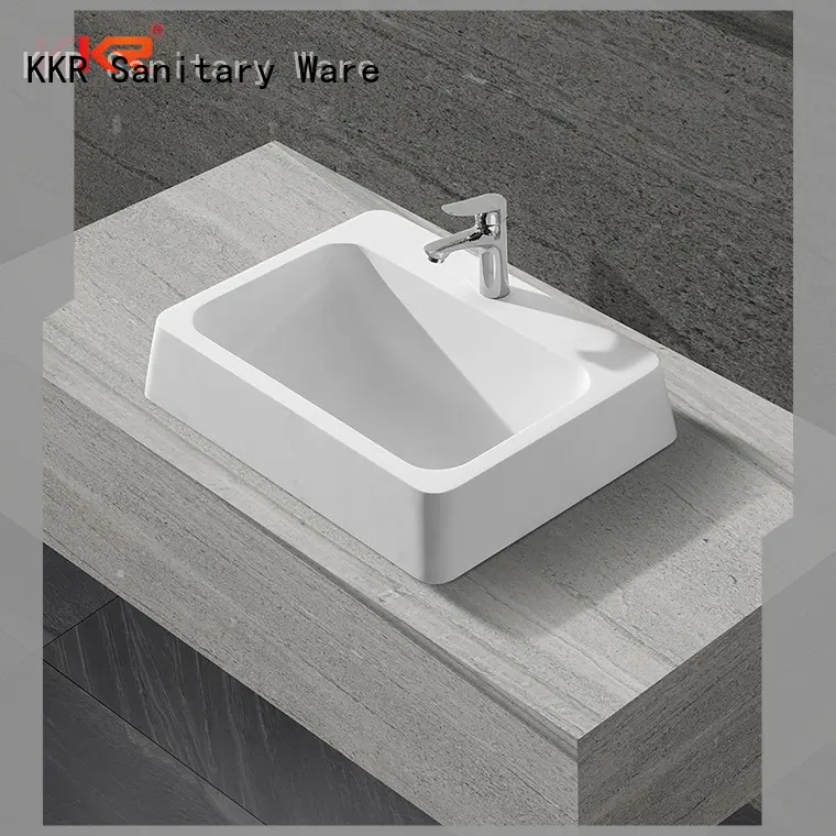 high-quality solid surface basin on-sale for bathroom KingKonree 1