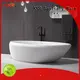 Unique Design Solid Surface Acrylic Stone Freestanding Bathtub KKR-B081 1