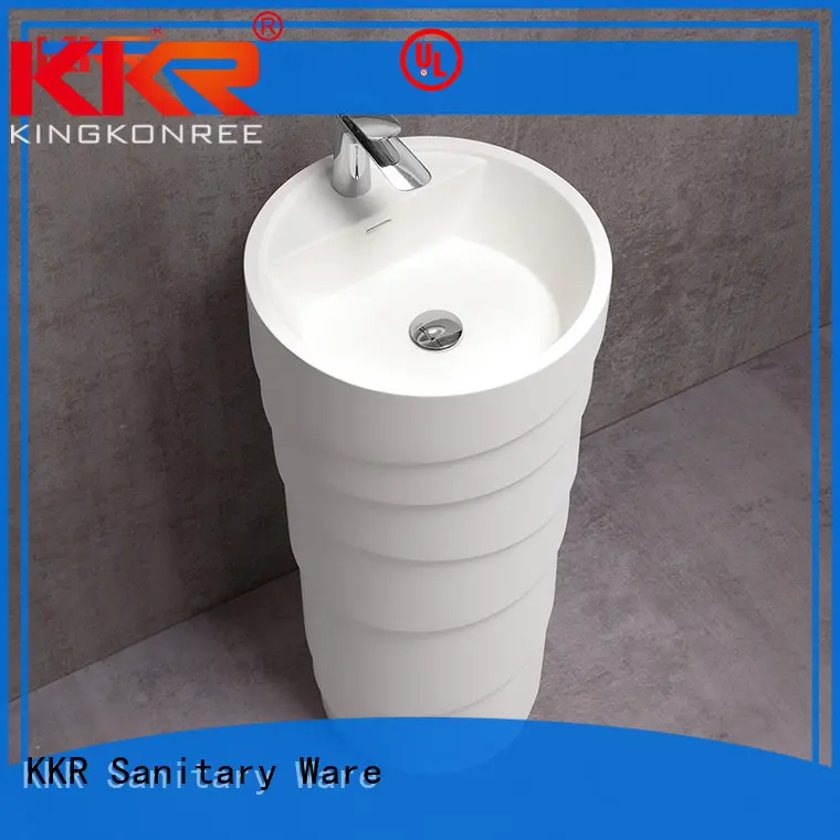 KingKonree solid bathroom sink stand design for motel 1
