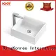 KingKonree white top mount bathroom sink manufacturer for hotel 1
