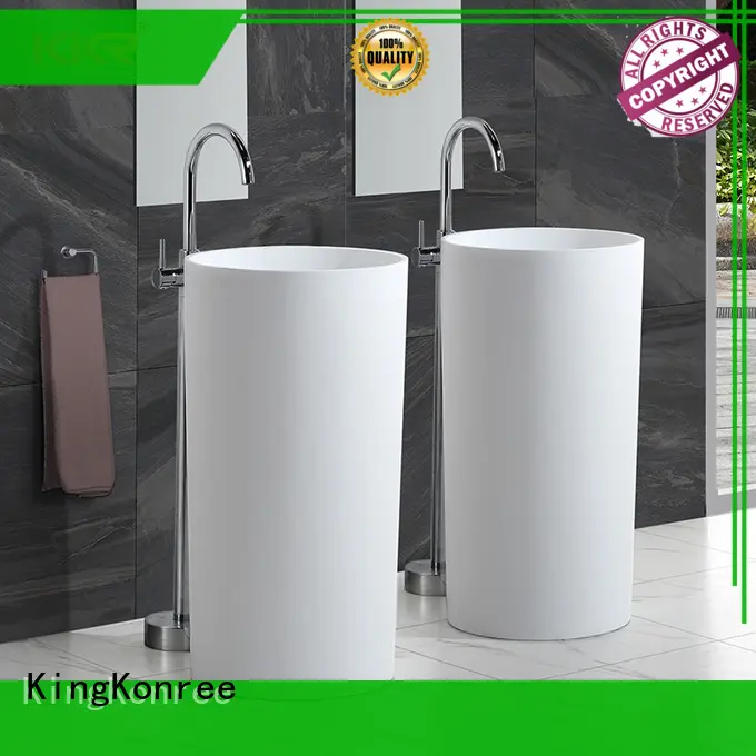 solid bathroom sink stand factory price for hotel 1