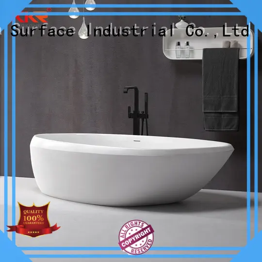 KingKonree marble stone resin bathtub at discount for bathroom 1