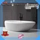 KingKonree marble stone resin bathtub at discount for bathroom 1