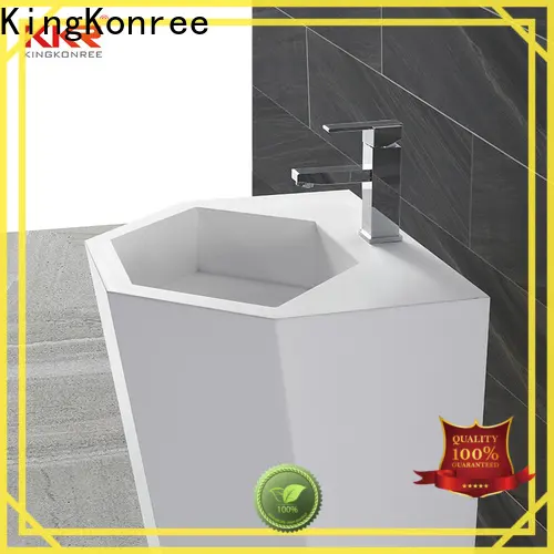 KingKonree rectangle free standing wash basin customized for hotel 1