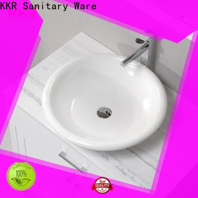 KingKonree elegant above counter vessel sink supplier for hotel 1