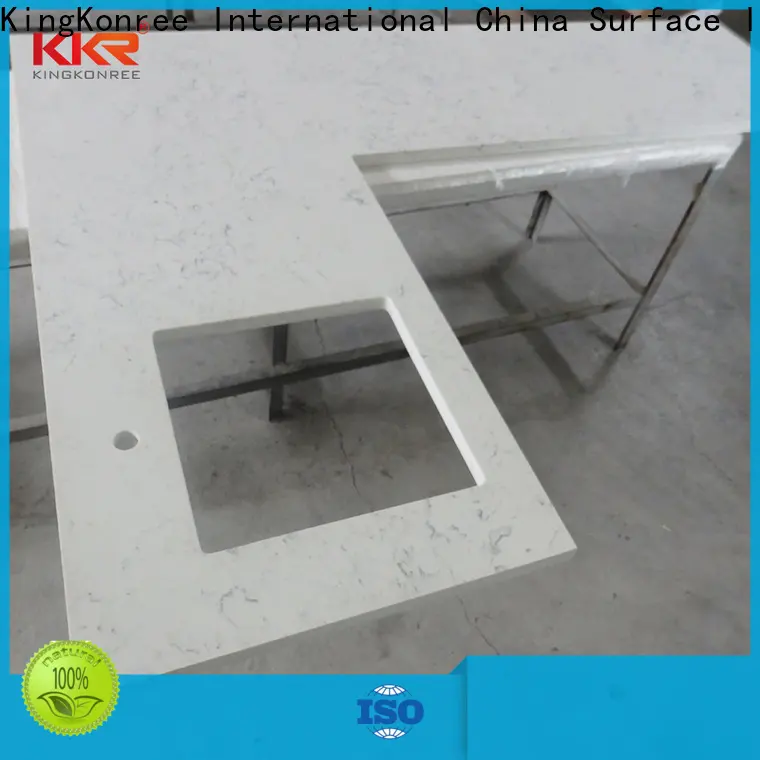 KingKonree elegant solid surface kitchen worktops high-qualtiy for kitchen 1