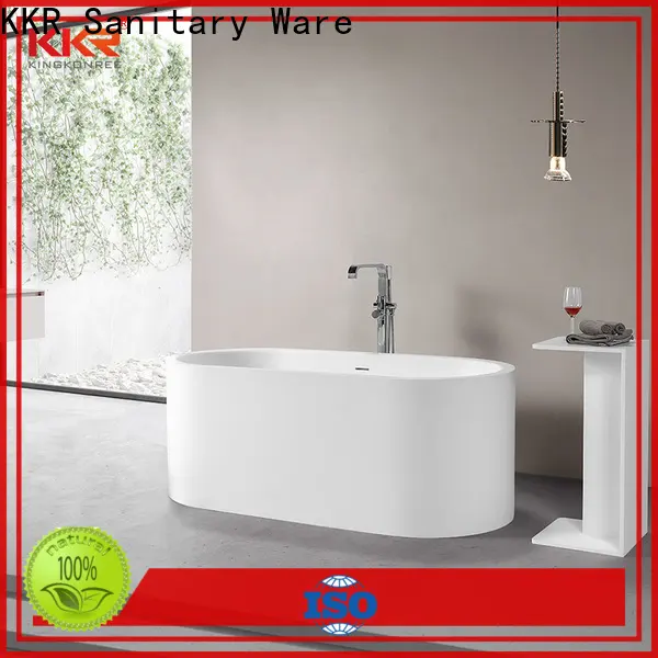 KingKonree matt stone resin freestanding bath at discount for bathroom 1