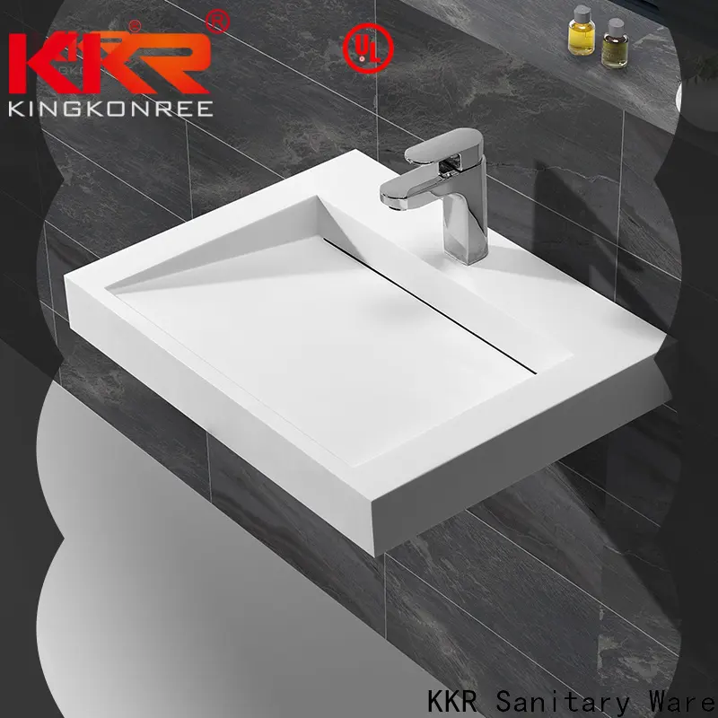 KingKonree bathware small wall hung basin manufacturer for hotel 1