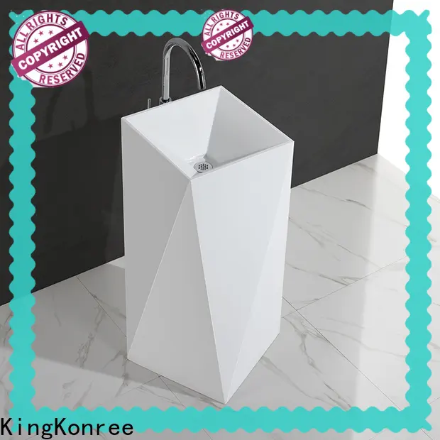 artificial free standing wash basin manufacturer for hotel 1