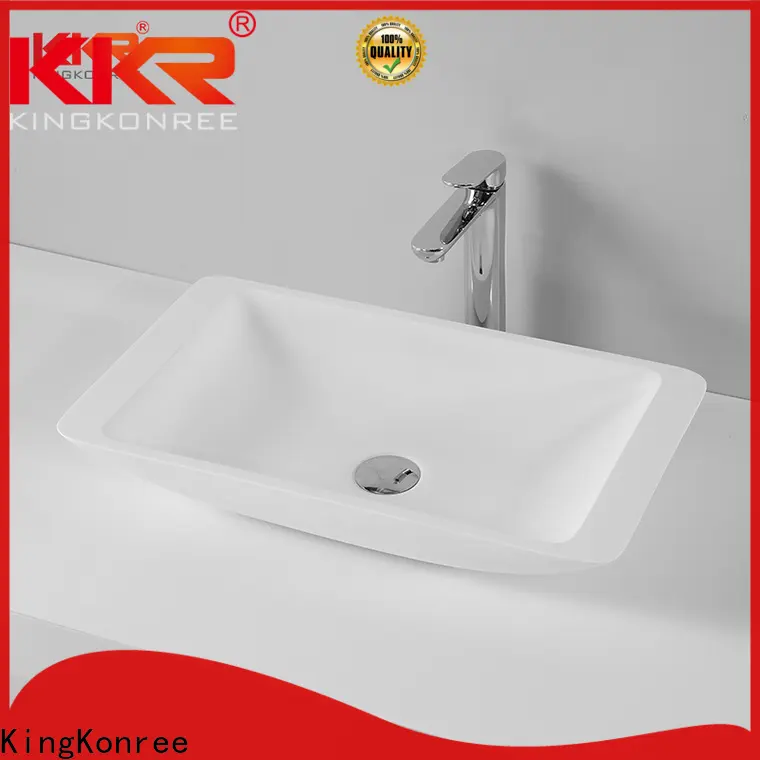 KingKonree white small countertop basin supplier for restaurant 1