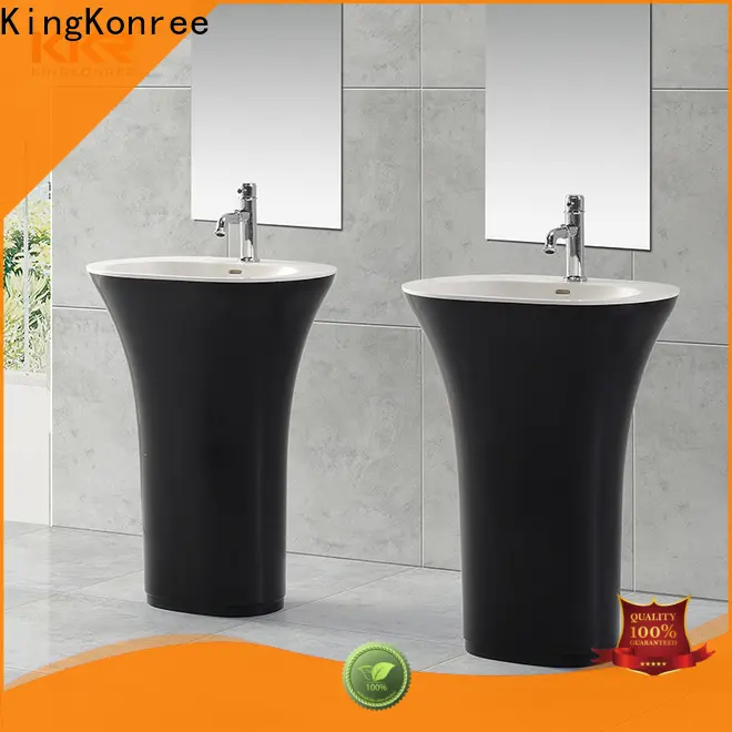 KingKonree acrylic freestanding basin supplier for motel 1